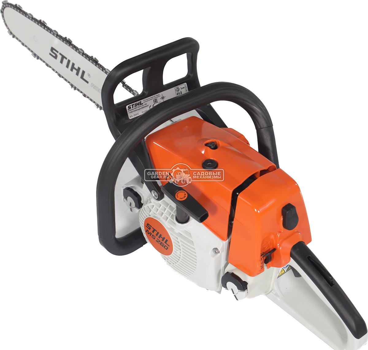 Бензопила Stihl MS 260 18&quot; (BRA, 50,2 куб.см., 2.6 кВт/3.5 л.с., ElastoStart, 0.325&quot;, 1.6 мм, 73E, 4.8 кг)