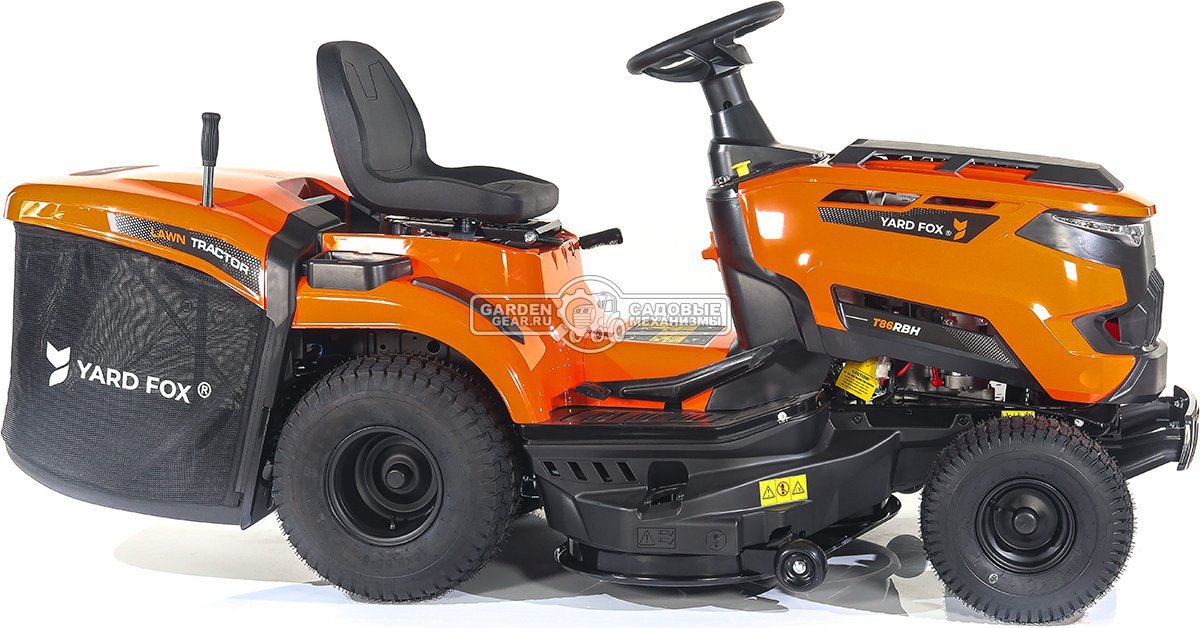 Садовый трактор Yard Fox T 86RBH (PRC, Loncin, 352 куб.см., гидростатика, травосборник 245 л, ширина кошения 86 см, 184 кг)