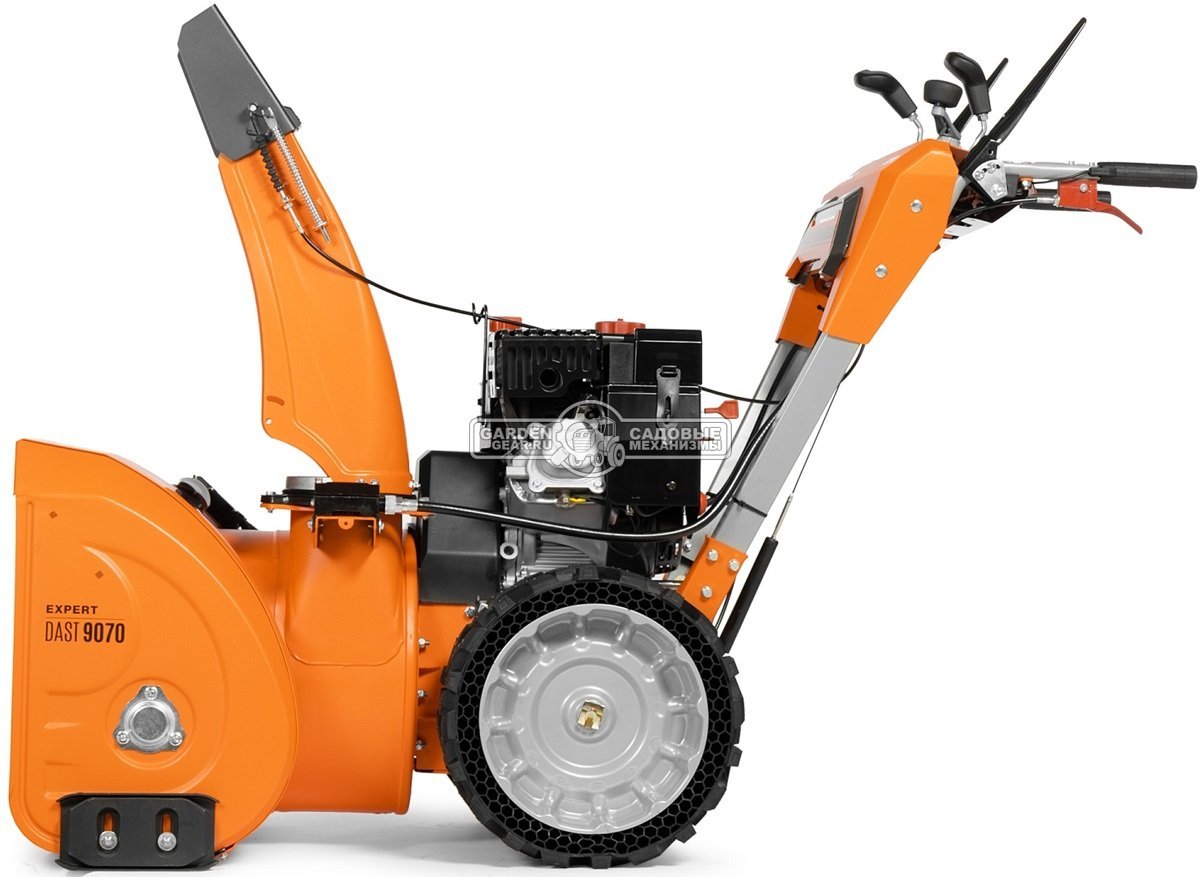 Снегоуборщик Daewoo DAST 9070 (LCT) (PRC, 67 см., Daewoo WXE300, 260 куб.см., запуск от аккумулятора, скорости 5/2, колеса EX-ICE, 114 кг.)