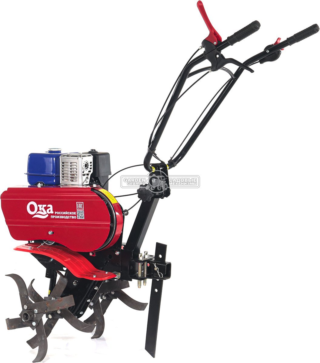 Мотоблок Ока МБ-1Д2М12 Yamaha MX200 6.5 (RUS, колеса 4.00х10, 196 куб.см., 70 см, 2 вперед/2 назад, шкив, 94 кг)