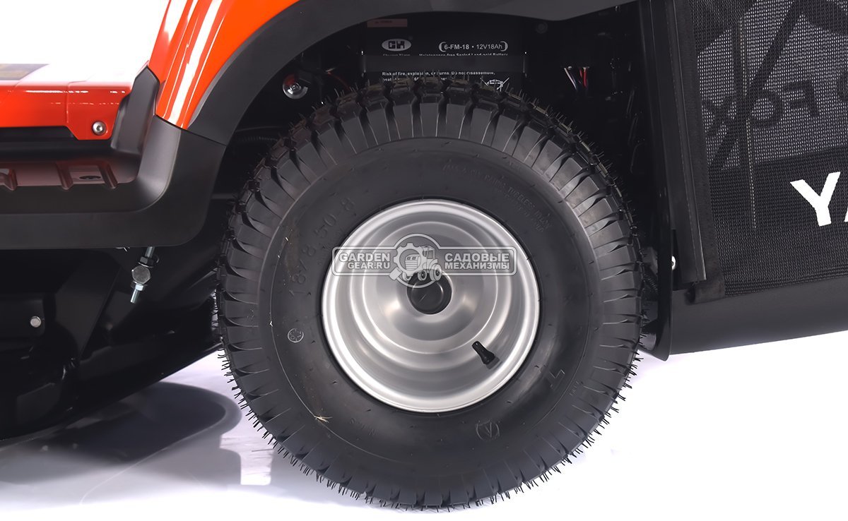 Садовый трактор Yard Fox Optima T 86 RBH (PRC, Loncin 432 куб.см., гидростатика, травосборник 260 л, ширина кошения 86 см, 190 кг)