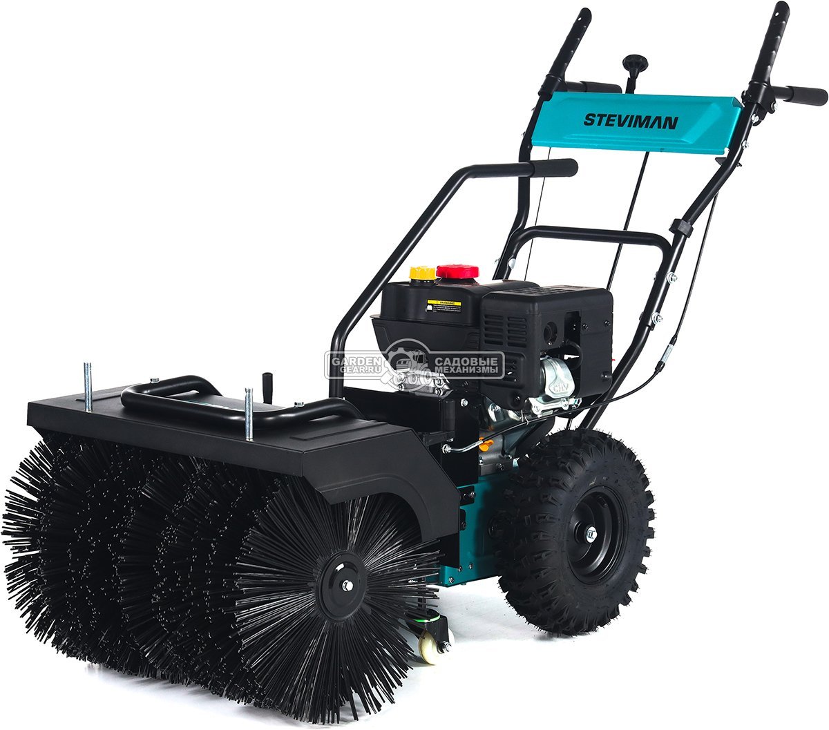 Подметальная машина Steviman SW-62 (PRC, 7.0 л.с.,Loncin 212 см3, скорости 6/2, шир. 62 см., диам. 42 см., топл.бак 3,0 л., колеса 13", 72 кг)