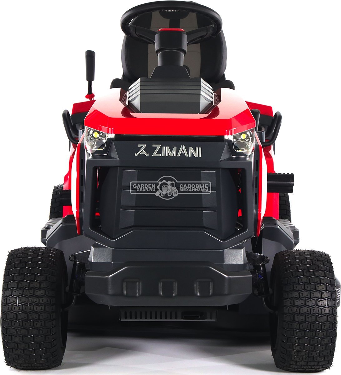 Садовый трактор ZimAni TC107HVD (PRC, Loncin 586 куб.см., гидростатика, дифференциал, травосб. 320 л, шир. кошения 107 см, LED панель, 195 кг)