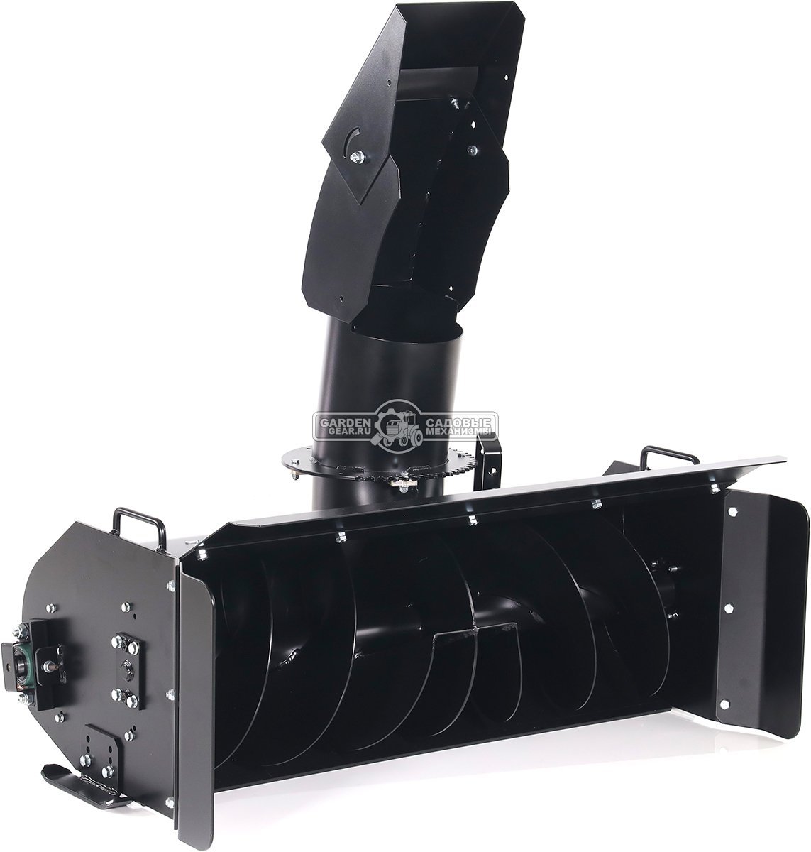 Садовый трактор Caiman Comodo Max 4WD 107D2K2 с роторным снегоуборщиком 100 см и цепями на колеса