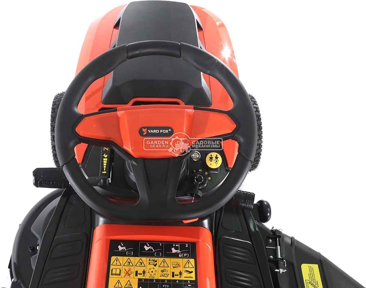 Садовый трактор Yard Fox T 108SCH (PRC, Loncin LC1P92F-1, 452 куб.см., гидростатика, боковой выброс, ширина кошения 108 см, 170 кг)