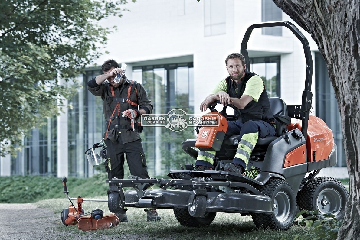 Профессиональный райдер Husqvarna P 520D без кабины (SWE, дизель Kubota D902 3 цилиндра, 898 куб.см., AWD, гидравлика для оборудования, 625 кг.)