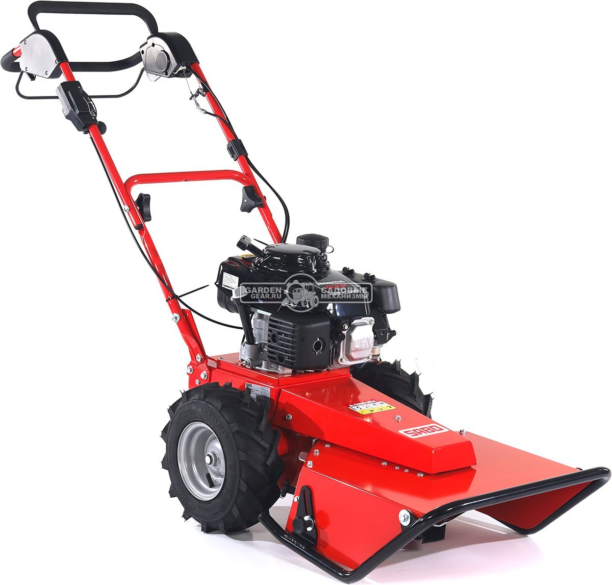 Профессиональный колесный триммер SABO 50-PRO C DRIVE с ножом (GER, 50 см, Honda GXV160, 163 куб.см., 66 кг.)