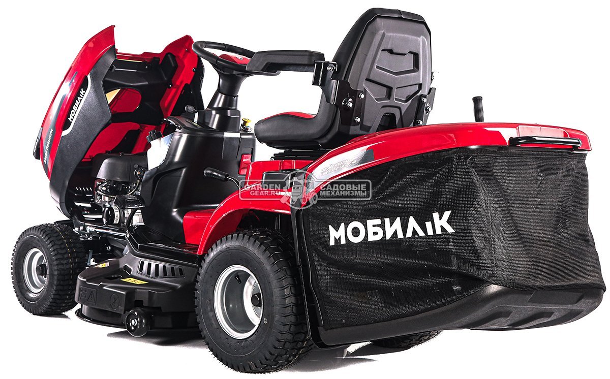 Садовый трактор Мобил К XP104 Премиум (PRC, B&S 4175EX, 500 куб.см., гидростатика, травосборник 245 л, мульчирование, ширина кошения 104 см,190 кг)