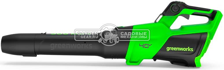 Воздуходувка аккумуляторная GreenWorks GD40BG3 без АКБ и ЗУ (PRC, BL 40В, 306 км/ч, 1242 м3/ч, 2,6 кг)