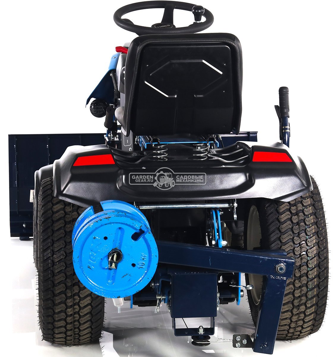 Садовый трактор Нева MT1-ZS с отвалом и рамой-противовесом (дека - опция)