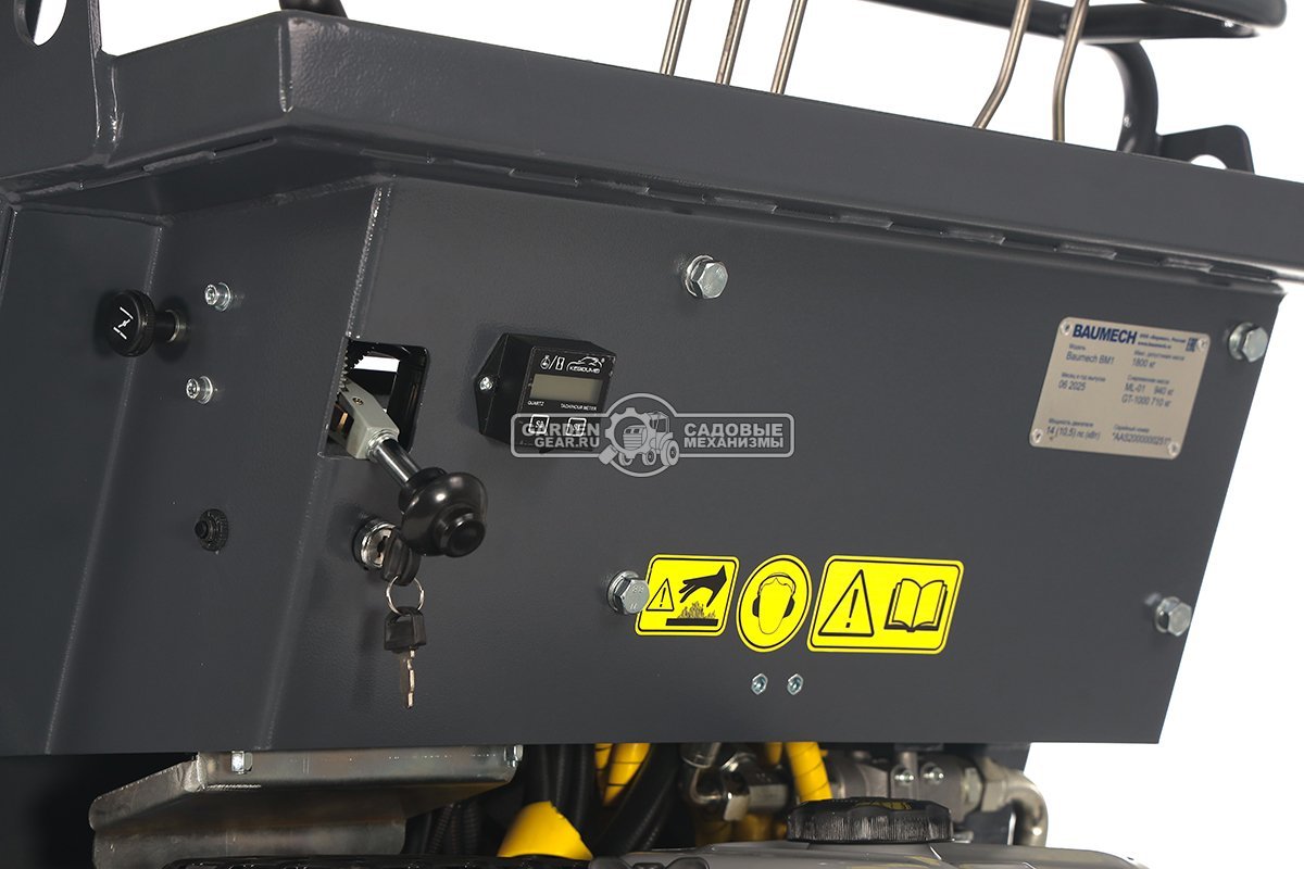 Универсальное гусеничное шасси Baumech под модуль ML-01 или GT-1000 с двигателем Zongshen GB460E с платформой оператора (с электропакетом)