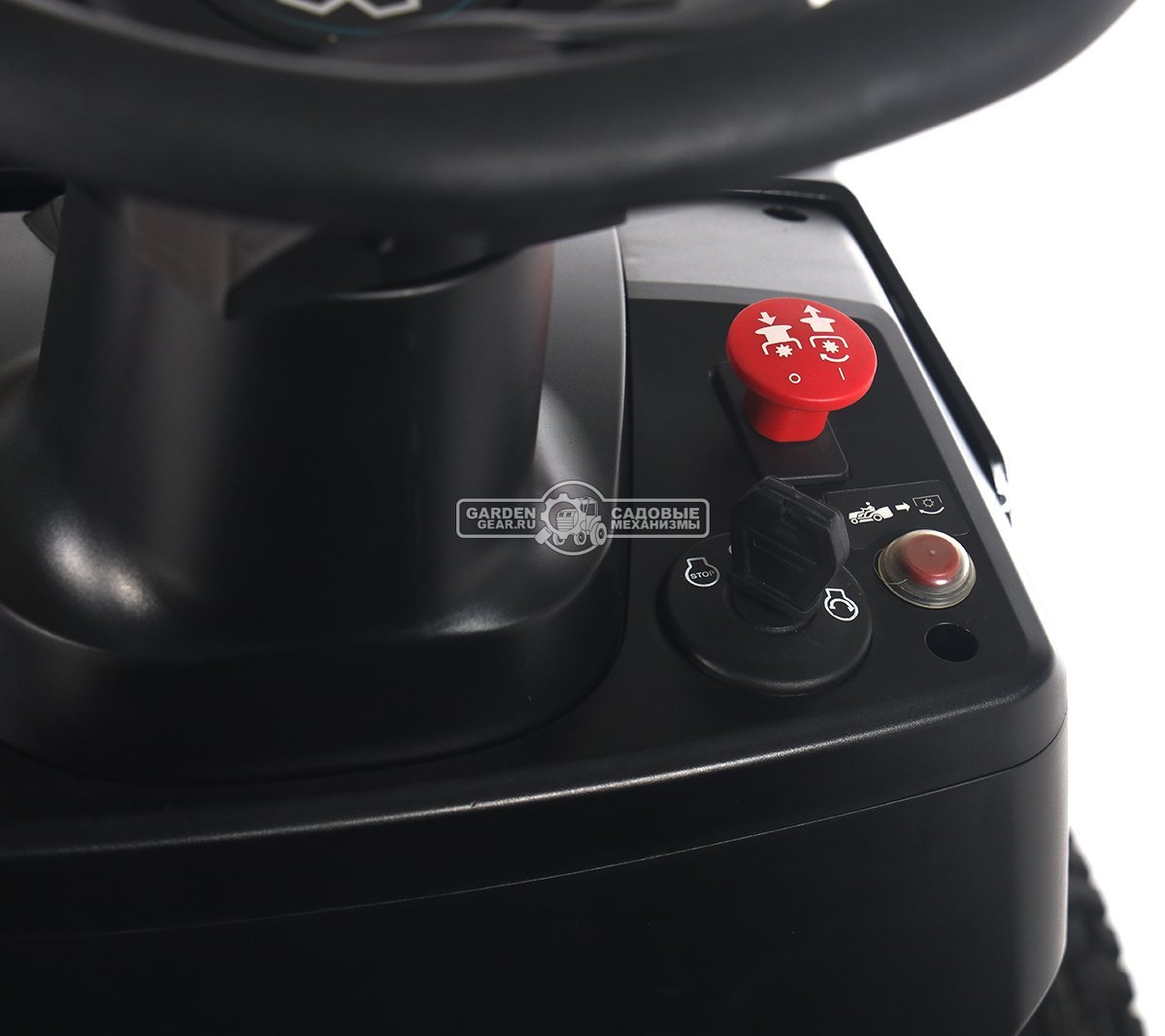 Садовый трактор Steviman TH-334 (PRC, Loncin 432 куб.см., гидростатика, ширина кошения 86 см, травосборник 250 л, 192 кг)