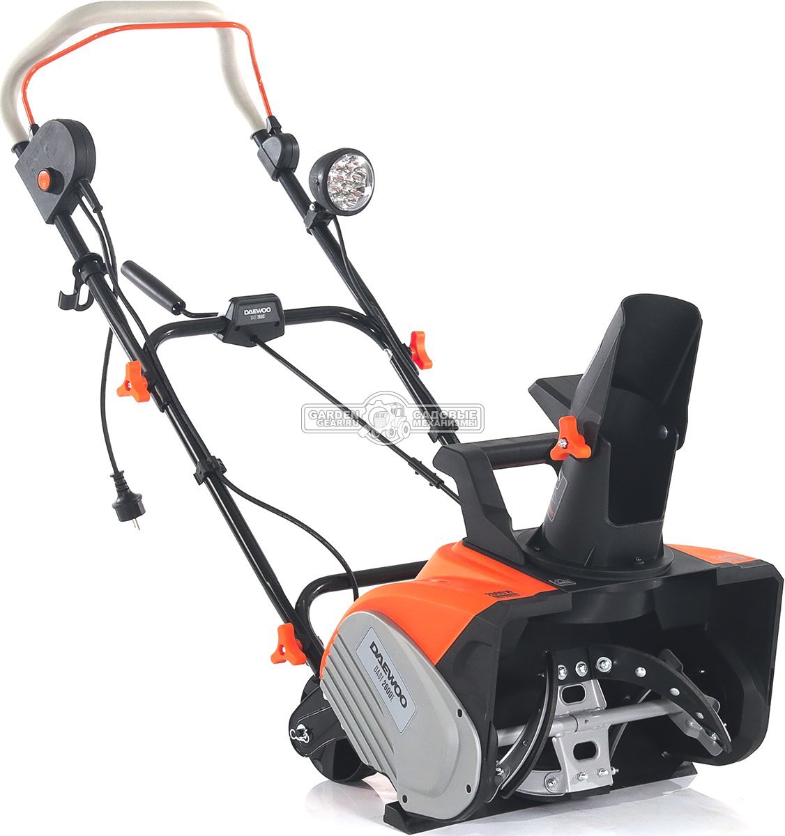 Снегоуборщик электрический Daewoo DAST 2600E (PRC, 46 см., 2600 Вт., LED фара, 15,5 кг.)