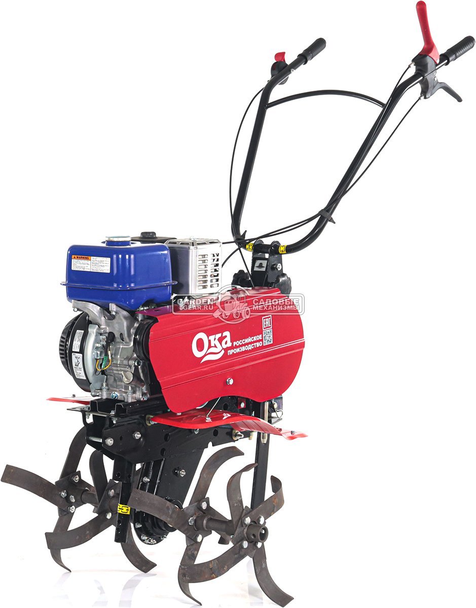Мотоблок Ока МБ-1Д2М12 Yamaha MX200 6.5 (RUS, колеса 4.00х10, 196 куб.см., 70 см, 2 вперед/2 назад, шкив, 94 кг)