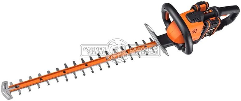 Кусторез аккумуляторный Worx WG284E.1 с 2 АКБ 2 А/ч и ЗУ (PRC, 2х20В, нож 60 см, 27 мм, 4.2 кг)