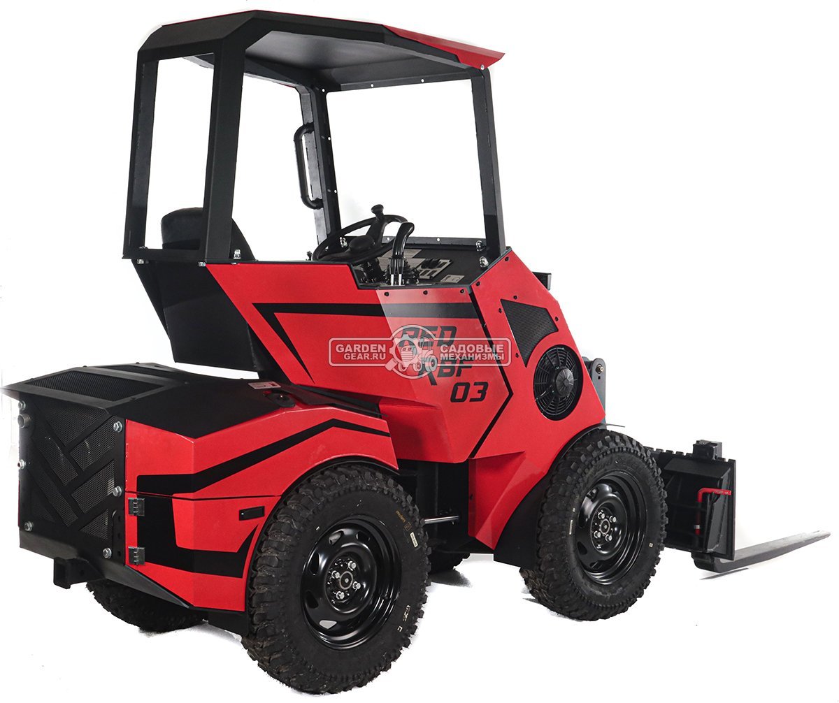 Вилы погрузочные RED 105 см. для мини-погрузчика, 148 кг.