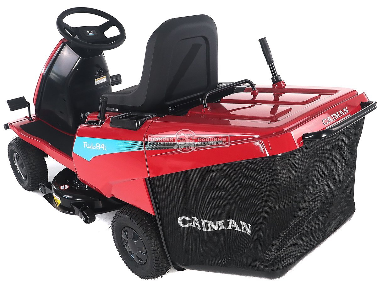 Садовый минирайдер Caiman Rido 84i аккумуляторный (RUS, 80 см., Li-Ion 72В /18 Ач, травосборник 150 л., 173 кг.)