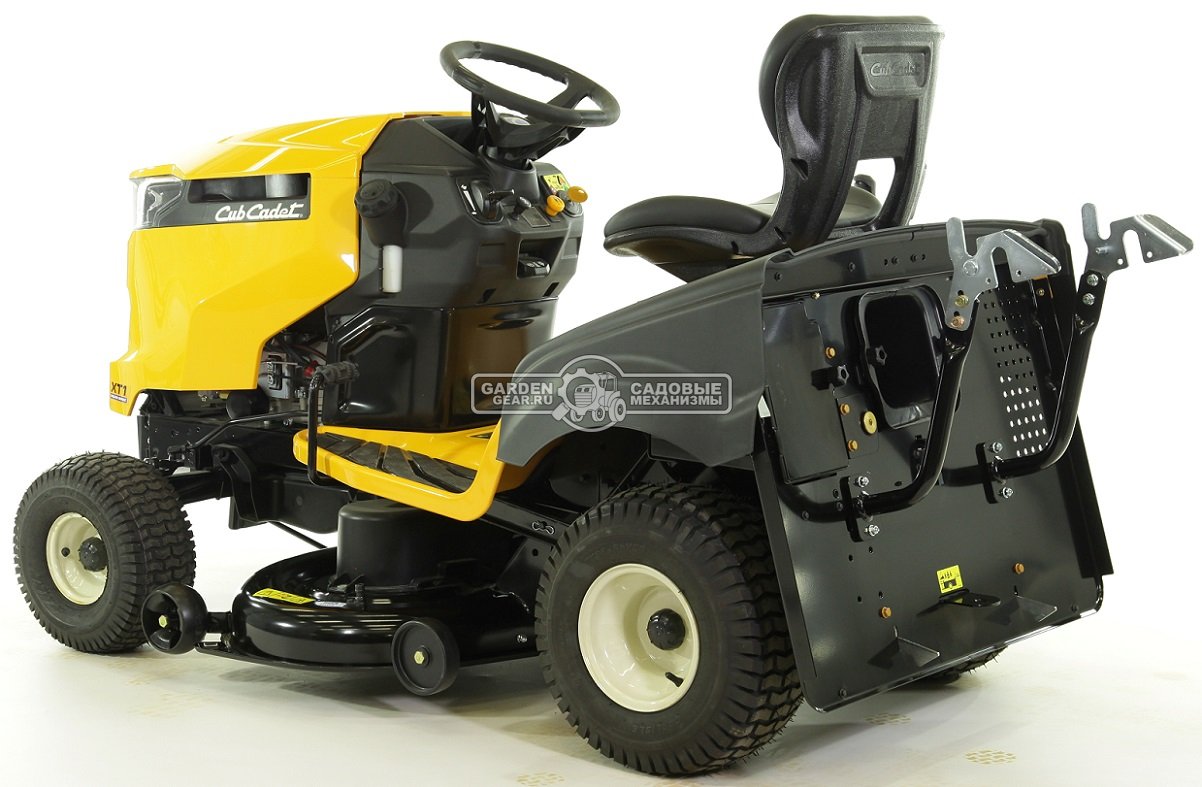 Садовый трактор Cub Cadet XT1 OR106 (USA, Cub Cadet, 547 куб.см., гидростатика, травосборник 320 л., ширина кошения 106 см., 258 кг.)