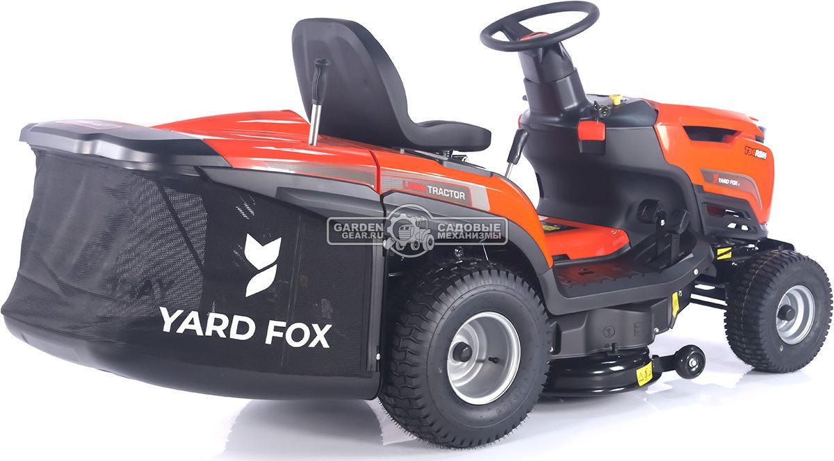 Садовый трактор Yard Fox Optima T 86 RBH (PRC, Loncin 432 куб.см., гидростатика, травосборник 260 л, ширина кошения 86 см, 190 кг)