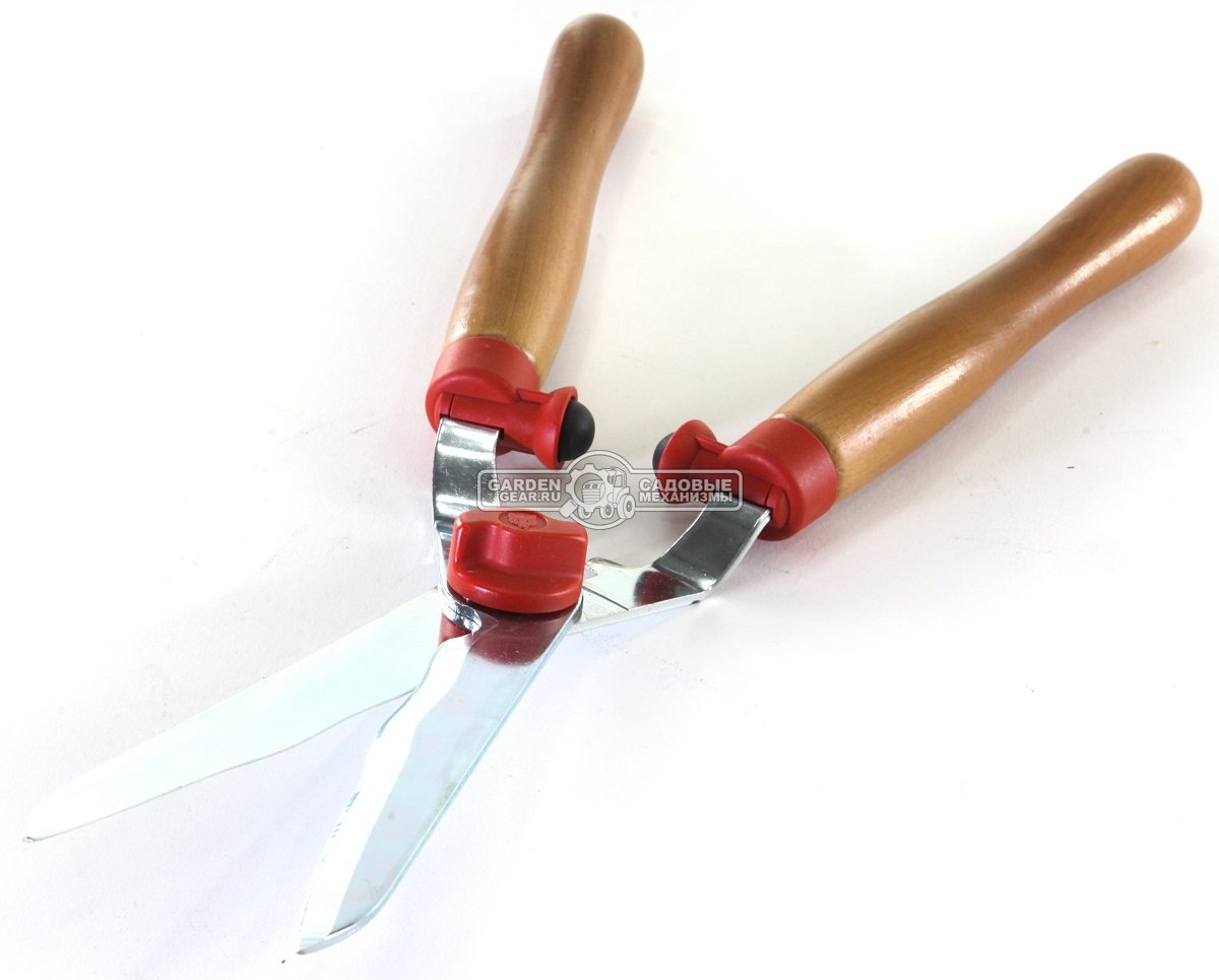 Ножницы для стрижки кустов WOLF-Garten HS-W с волновыми лезвиями и эргономичными деревянными рукоятками