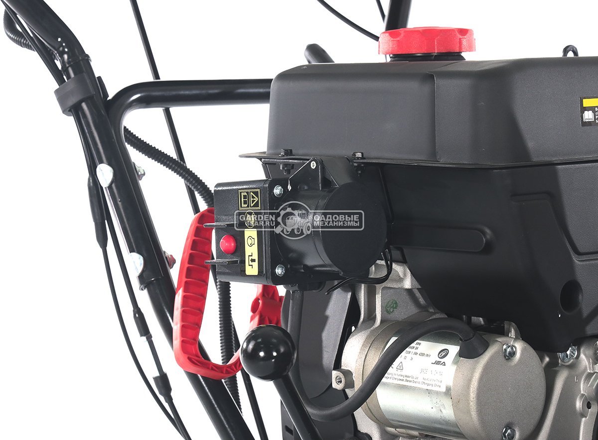 Снегоуборщик Evoline SBG 760 TLE гусеничный (PRC, 76 см, Loncin, 420 см3, эл/стартер 220В, фара, разблокировка гусениц, подогрев рукояток, 130 кг)