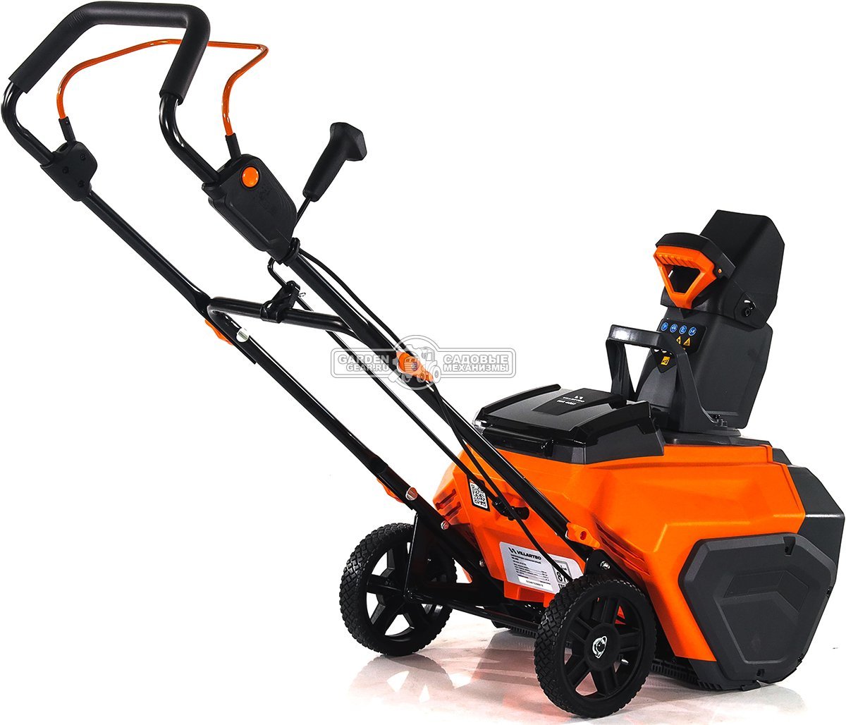 Снегоуборщик аккумуляторный Villartec WA4051 Set5 с АКБ 5 А/ч и ЗУ AM402 (PRC, BL 40В, ширина 51 см, фара, 2 порта для АКБ, 19 кг)