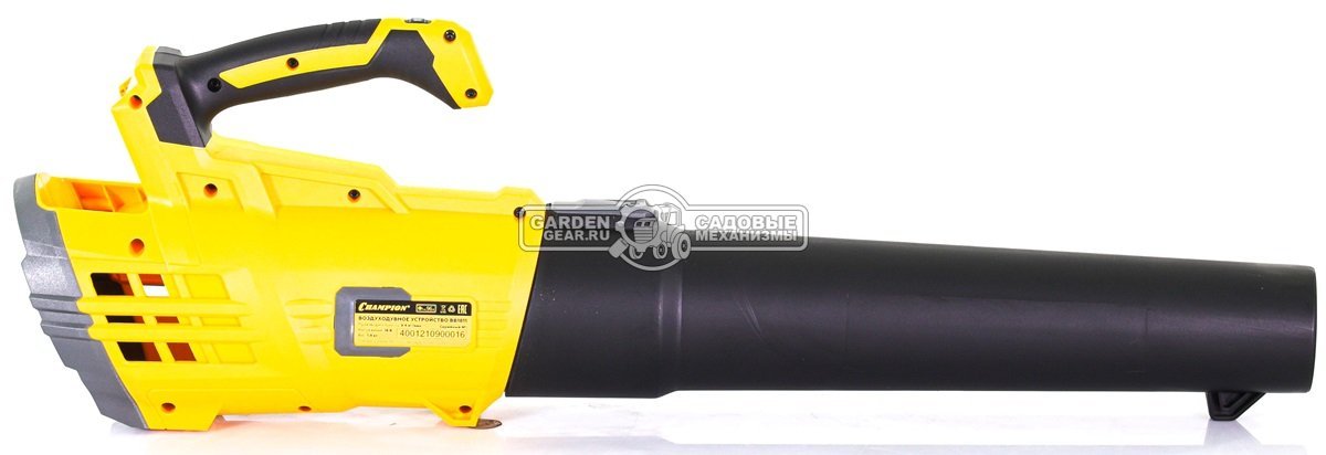 Воздуходувка аккумуляторная Champion BB1811 с АКБ 2 А/ч и ЗУ (PRC, Li-ion 18В, 4 А/ч, 38 м/с, 594 м3/ч, 1.9 кг)