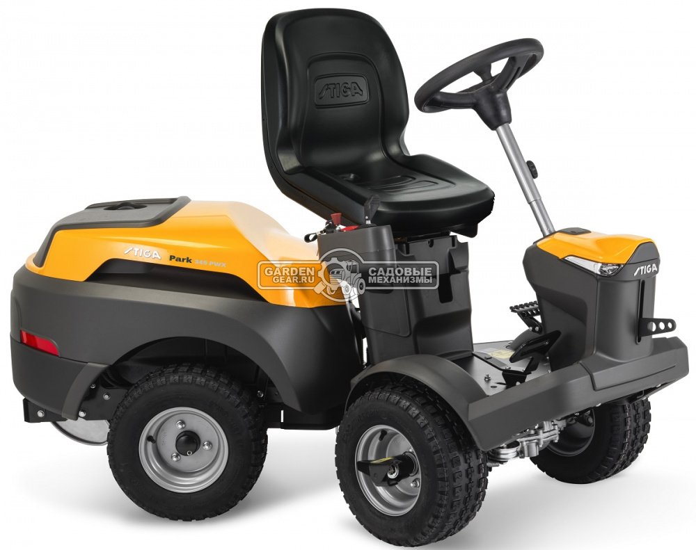 Садовый райдер Stiga Park Compact 345 PWX 4WD без деки (ITA, Honda GCV 530 V-Twin, 530 куб.см., гидростатика, полный привод, 226 кг.)