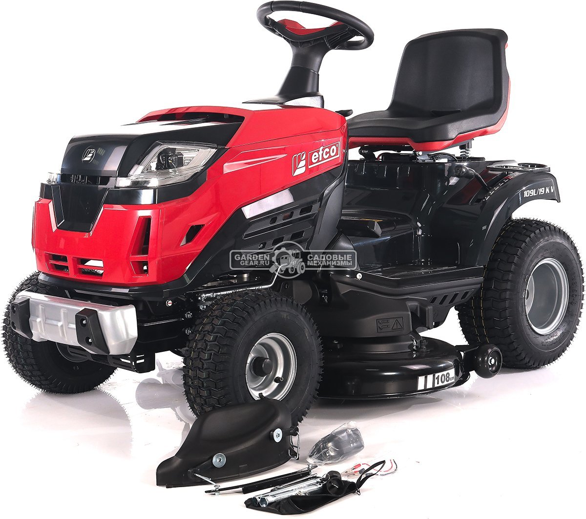 Садовый трактор Efco EF 109L/19 KV (PRC, Emak K 1900 V-Twin, 586 см3, 108 см, боковой выброс, гидростатика, 175 кг.)