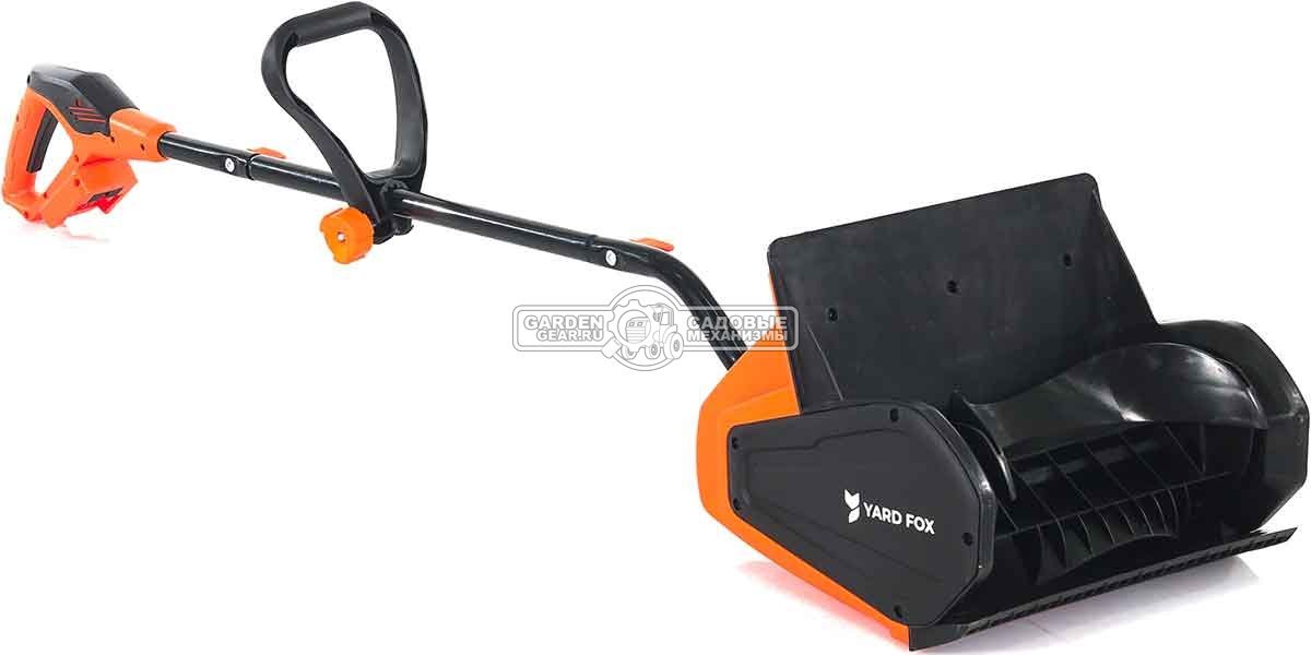 Снегоуборщик аккумуляторный / лопата Yard Fox 33E с АКБ 4 А/ч и ЗУ (PRC, BL 20В, ширина 33 см, 6 кг)