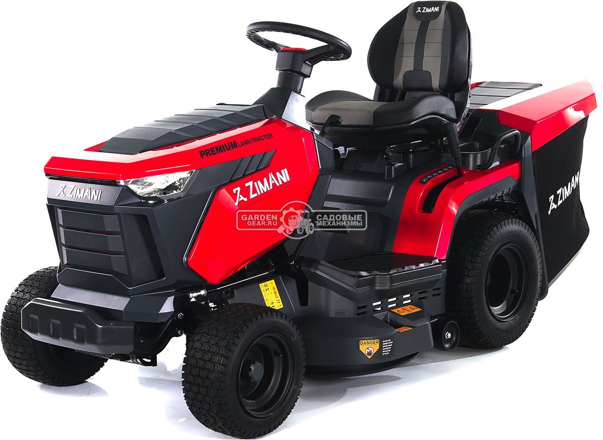 Садовый трактор ZimAni TC97HL (PRC, Loncin 452 куб.см., гидростатика, травосборник 320 л, ширина кошения 97 см, LED панель, 190 кг)