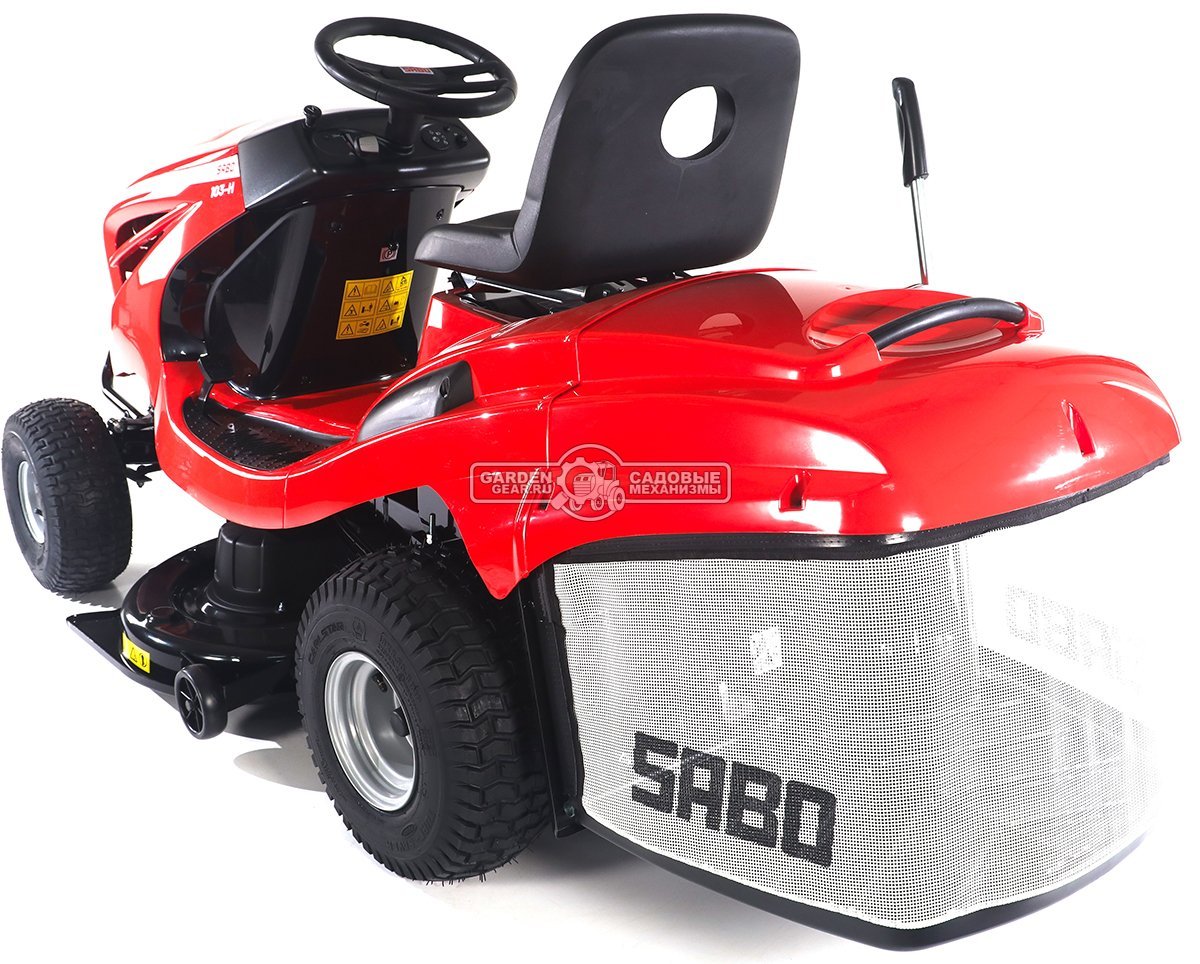 Садовый трактор SABO 103-H (GER, Sabo V-Twin, 708 куб.см., гидростатика, травосборник 250 л., ширина кошения 102 см, 242 кг.)