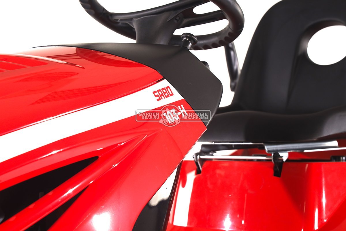 Садовый трактор SABO 103-H (GER, Sabo V-Twin, 708 куб.см., гидростатика, травосборник 250 л., ширина кошения 102 см, 242 кг.)