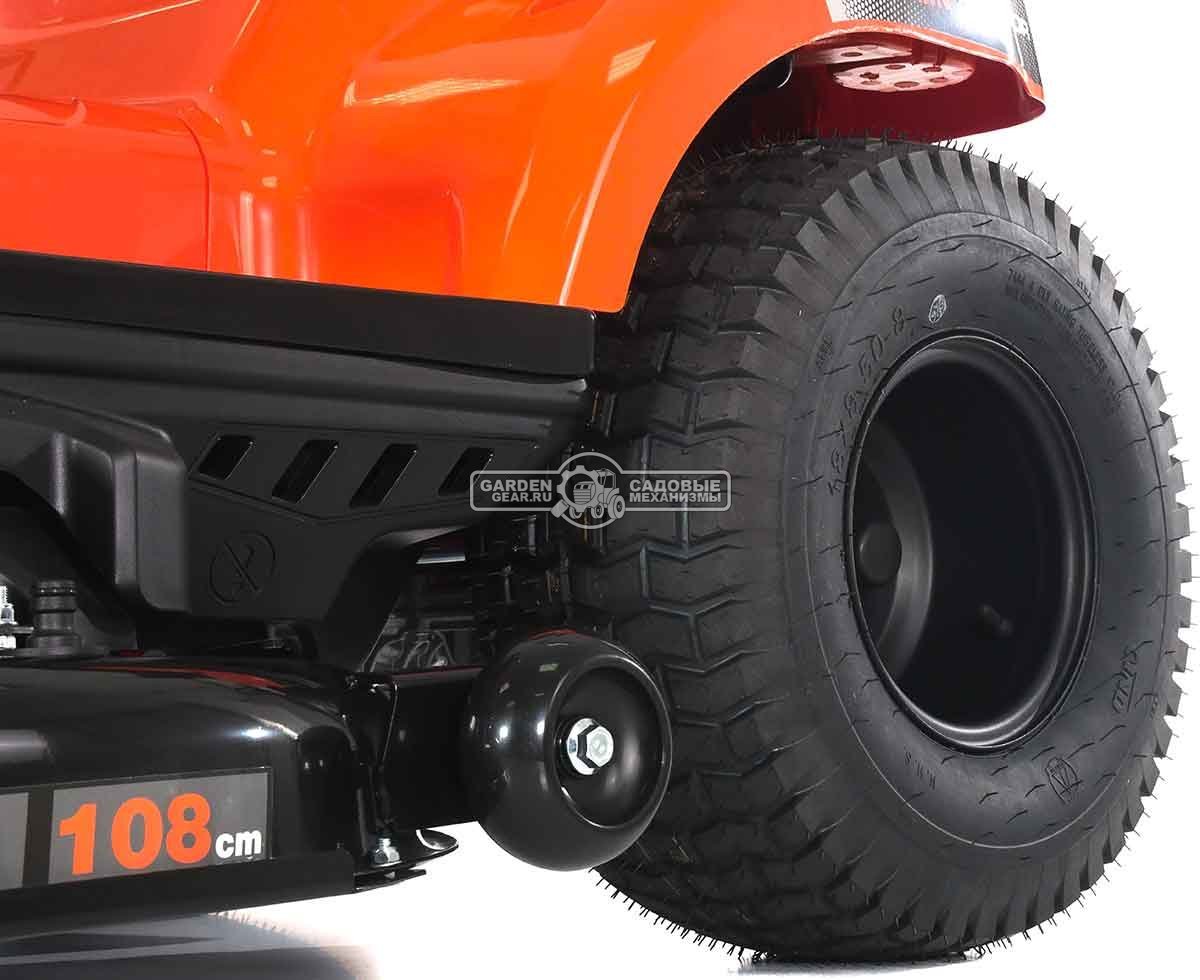 Садовый трактор Yard Fox T 108SCH (PRC, Loncin LC1P92F-1, 452 куб.см., гидростатика, боковой выброс, ширина кошения 108 см, 170 кг)