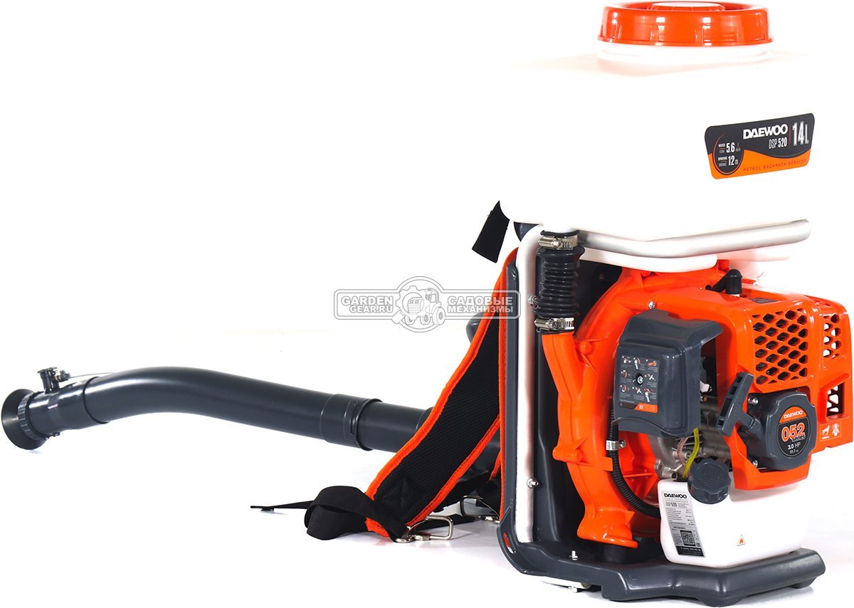 Опрыскиватель бензиновый Daewoo DSP 520 (PRC, распыление воздухом, 51,7 см3, 3,0 л.с., 14 л, 10 кг.)
