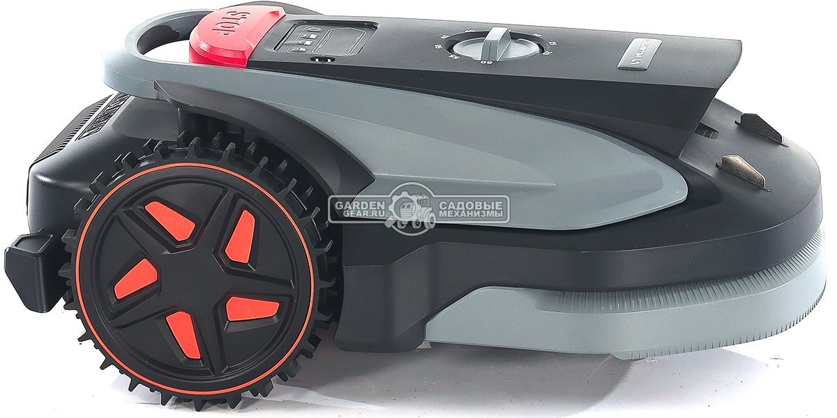 Газонокосилка робот Villartec MI 800V (площадь газона до 800 м2, беспроводной, 18 см, WI-FI, BT, 3D камера с ИИ, 20В / 4.0 Ач)