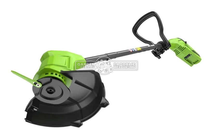 Триммер аккумуляторный GreenWorks G24LT251 с АКБ 2 А/ч и ЗУ (PRC, 24В, пласт. нож, 1.85 кг)