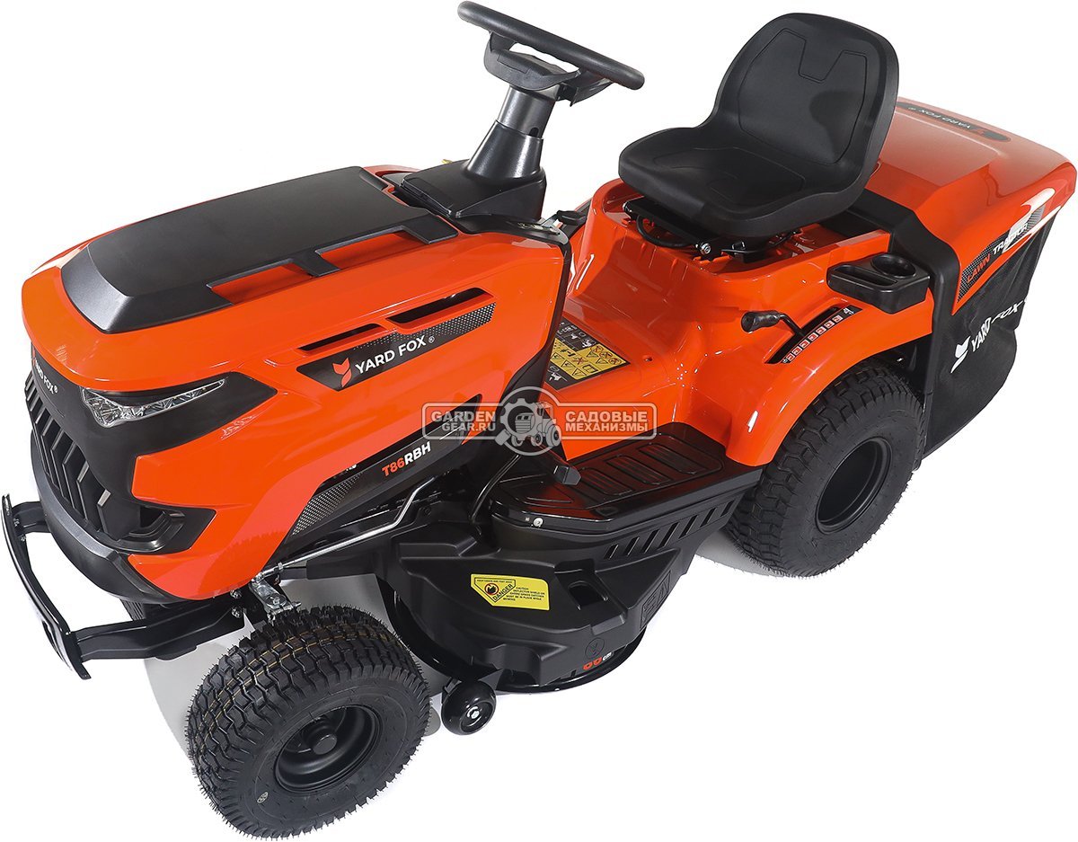 Садовый трактор Yard Fox T 86RBH (PRC, Loncin, 352 куб.см., гидростатика, травосборник 245 л, ширина кошения 86 см, 184 кг)