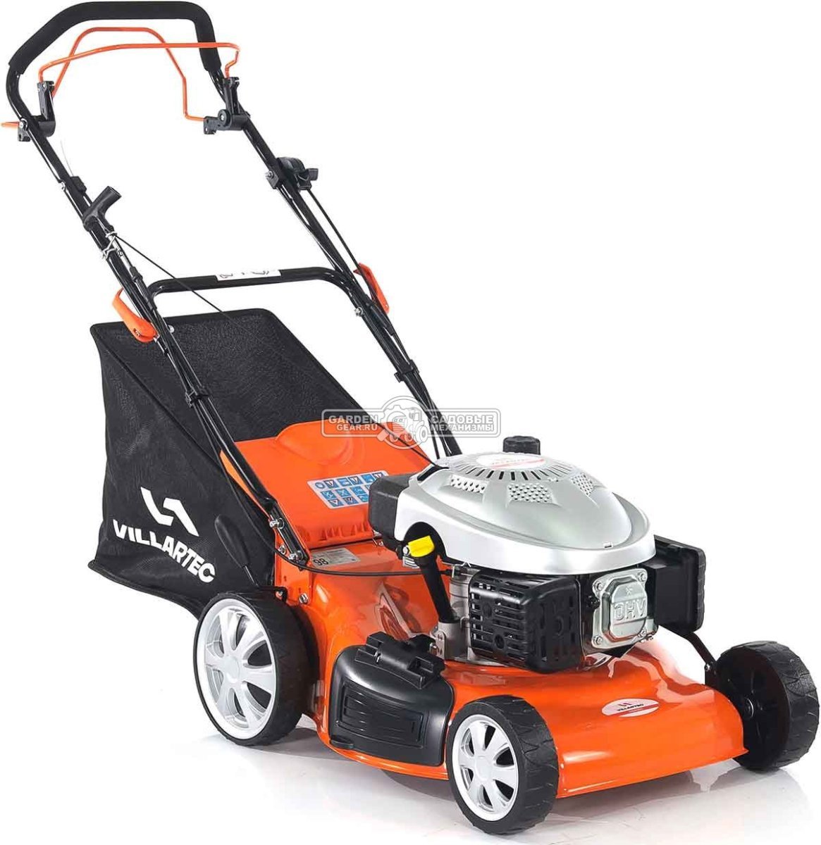 Газонокосилка бензиновая Villartec MB 4051T (PRC, 51 см, 173 см3, сталь, 3 в 1, 65 л, 36.5 кг)