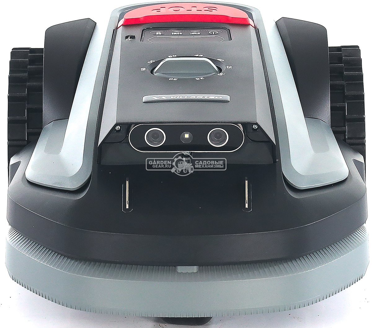 Газонокосилка робот Villartec MI 800V (площадь газона до 800 м2, беспроводной, 18 см, WI-FI, BT, 3D камера с ИИ, 20В / 4.0 Ач)