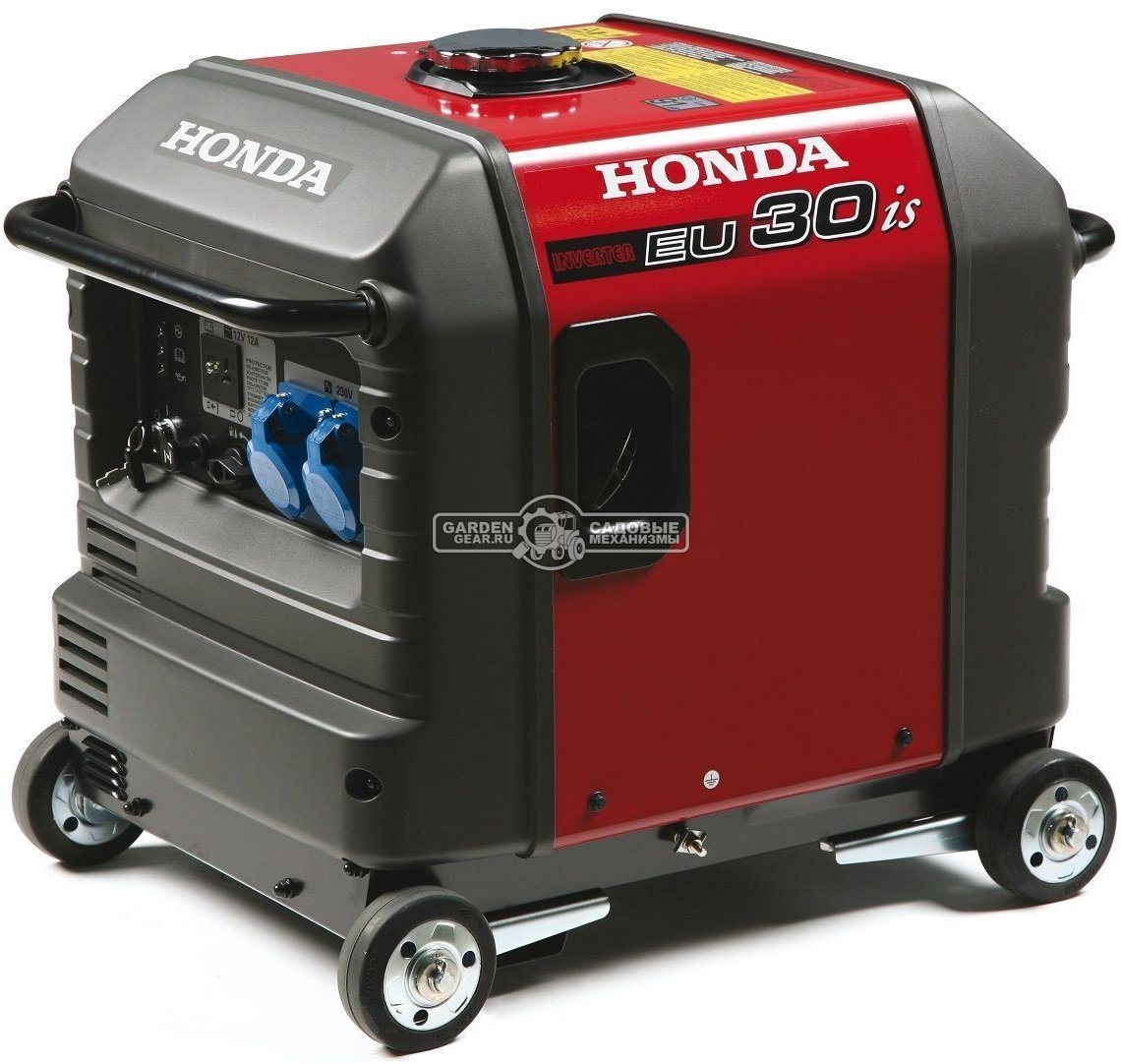 Бензиновый генератор инверторный Honda EU30iS с электрозапуском (JPN, Honda GX200, 196 см3, 2.8/3.0 кВт, 13 л, 61 кг)