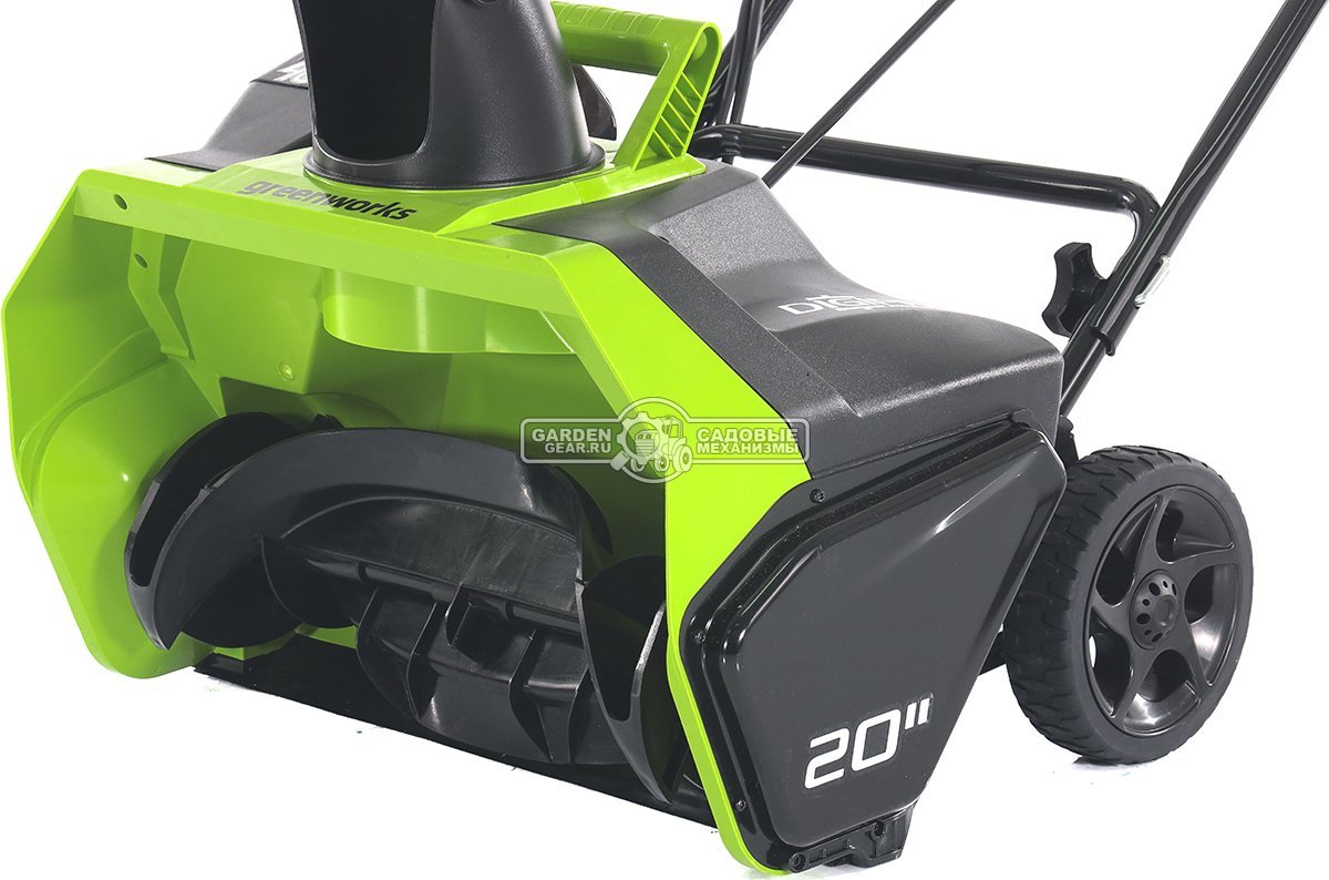 Снегоуборщик аккумуляторный GreenWorks GD40ST без АКБ и ЗУ (PRC, BL 40В, ширина 51 см, фара, 15 кг)