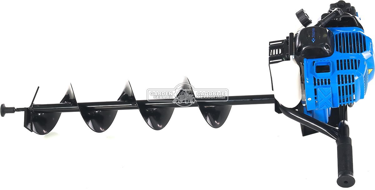 Бензобур / мотобур Haitec HT-MB162-3 + шнеки 10 / 15 / 20 см. (PRC, 62 куб.см., 3,5 л.с., 16,7 кг.)