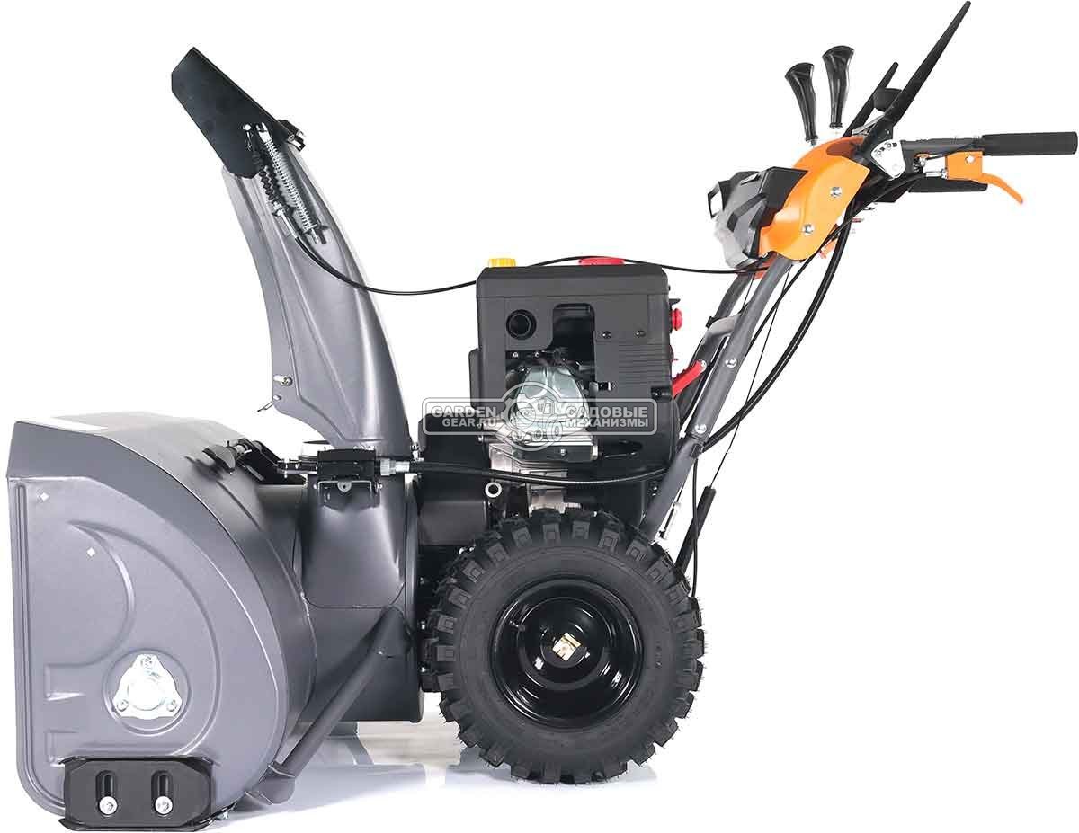 Снегоуборщик Villartec WB1510E (PRC, 107 см, Loncin 420 см3, эл/стартер 220В, фара, подогр. рукояток, разблокир. колес, скорости 6/2, 135 кг)