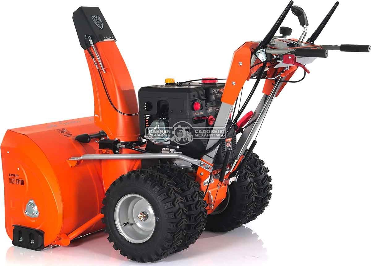 Снегоуборщик Daewoo DAST 17110 (PRC, 108 см., Daewoo, 450 куб.см., эл/стартер 220В, фара, скорости 5/2, 4 колеса, подогрев рукояток, 150 кг.)