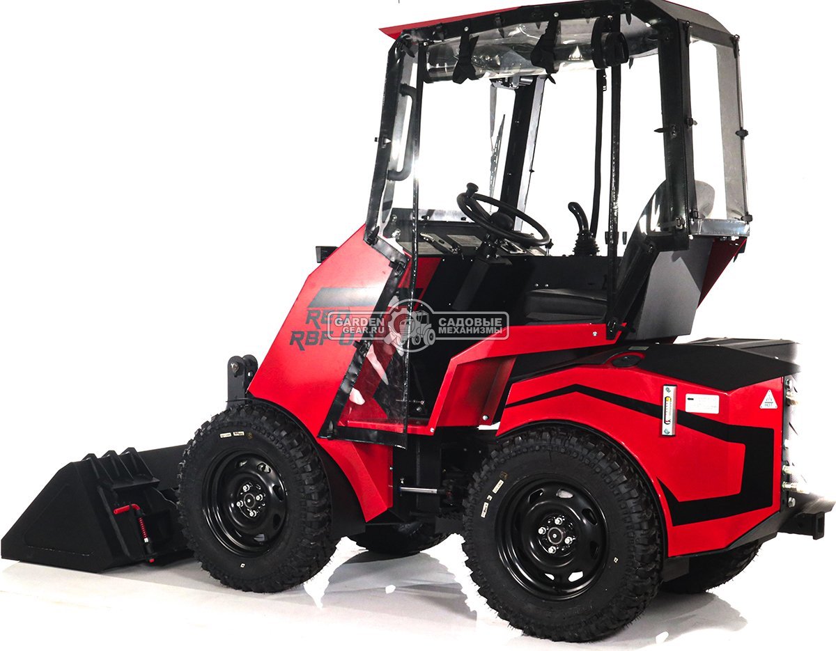 Мини-погрузчик шарнирно сочленённый RED RBF-03 тент + отопитель + джойстик Zongshen GB750EFI 30 л.с., грузоподъемность до 700 кг, ковш 150 л, 1270 кг.