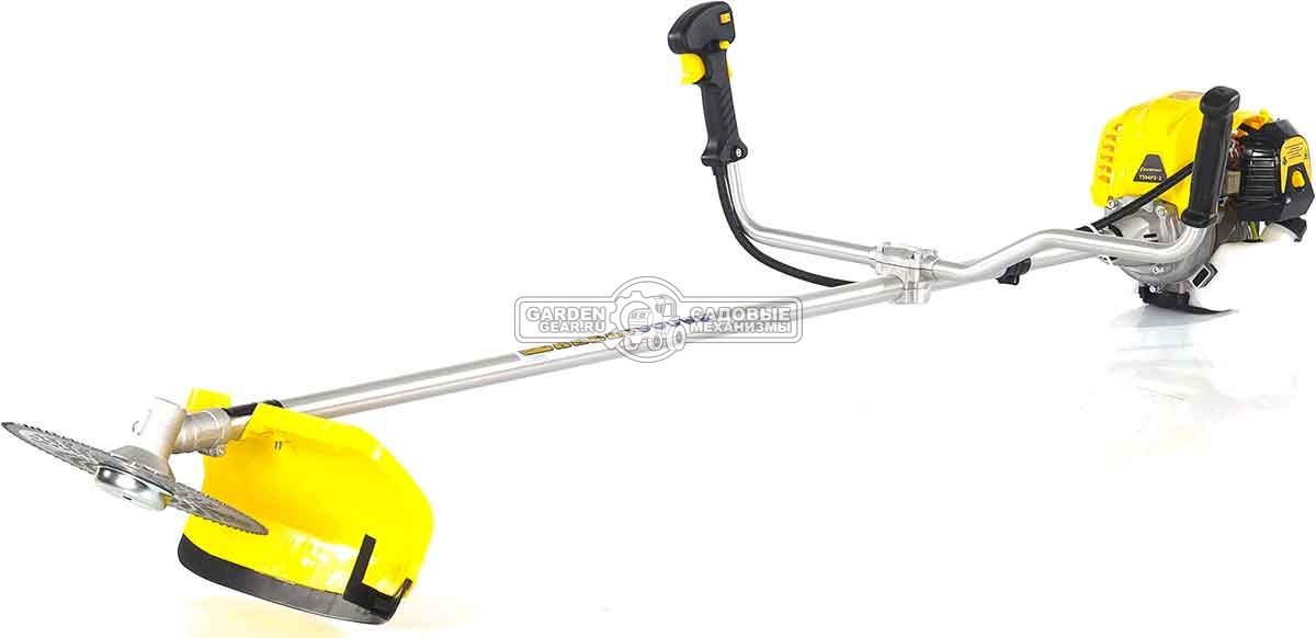 Бензокоса Champion T394FS-2 4-х тактная (PRC, 38.9 см3, 1.2 кВт/1.63 л.с., диск 80Т/255 + леска 2.4 мм, неразборная, 7.7 кг)