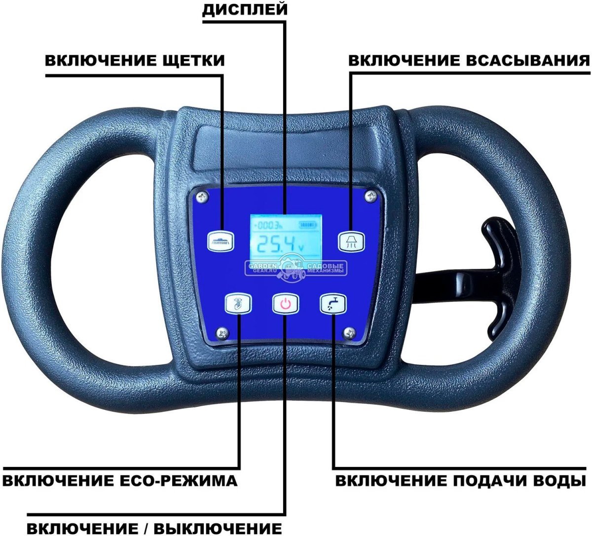 Поломоечная машина аккумуляторная EVOline SDB 330 без АКБ и ЗУ (PRC, 33 см, 11+12 л, 60 кг)