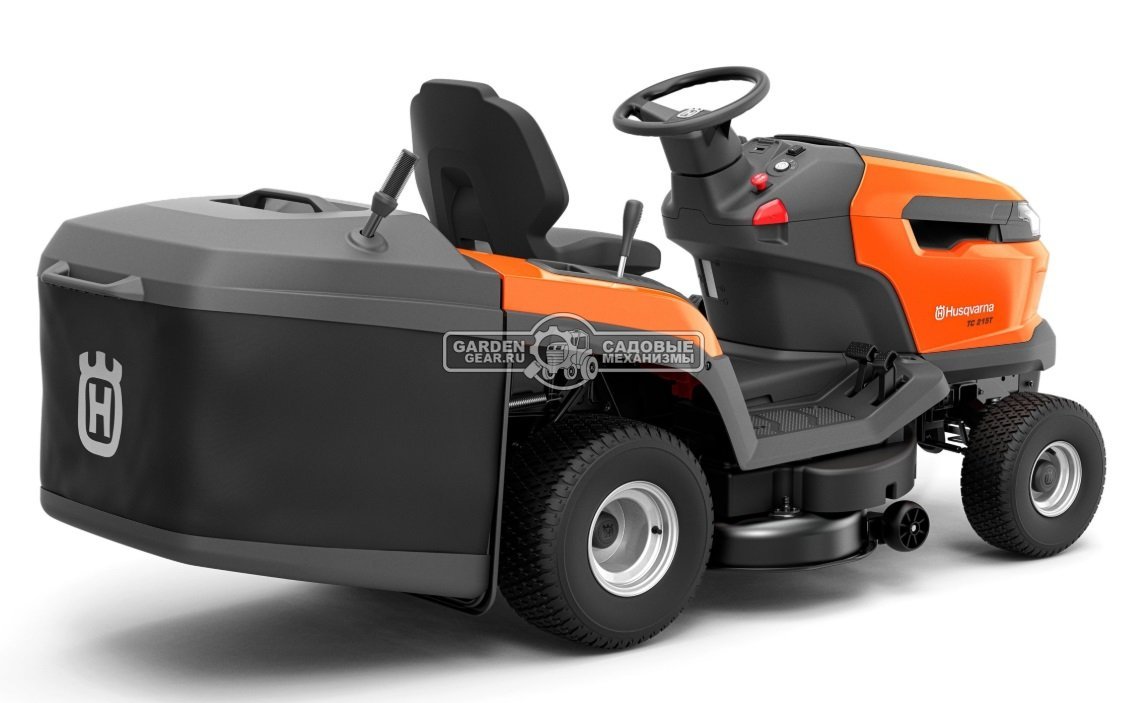 Садовый трактор Husqvarna TC 215T (USA, Husqvarna HV 586AE, 586 куб.см., гидростатика, травосборник 300 л., ширина кошения 97 см., 259 кг)