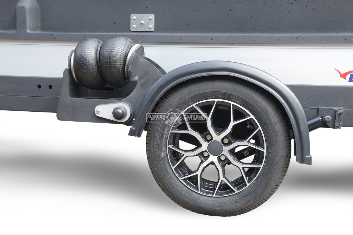 Прицеп с опускающейся платформой на пневмоподвеске Baltic Mechanic Polygon-City PC 750 для перевозки мини-спецтехники, пневмолифт, крышка, 3500x1500